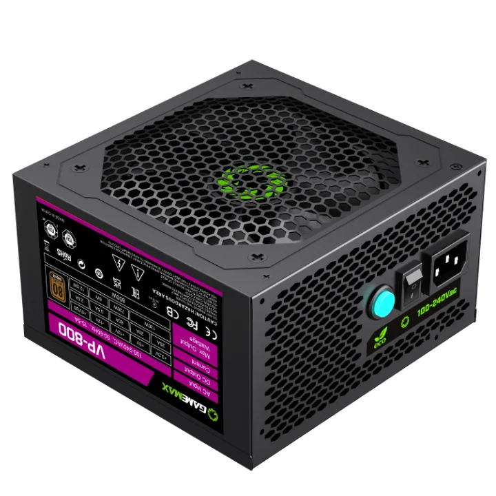 مزود طاقة GameMax VP-800 بقدرة 800 واط 80 PLUS Bronze فائق الهدوء - Image 4
