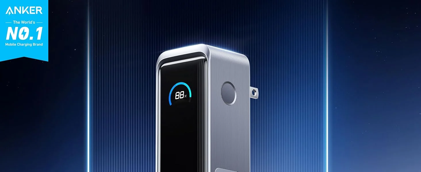 بطارية محمولة Anker Prime بسعة 9,600mAh وقدرة 65W مع قابس AC مدمج - Thumbnail 7