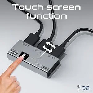 Promate MediaSwitch-2T 8K HDMI Switch with Touch Control - Image 12