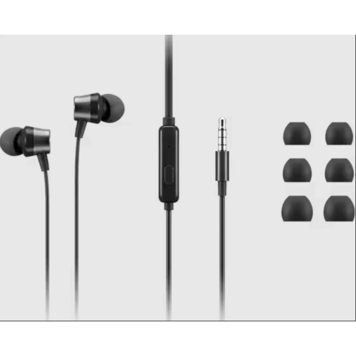 Lenovo Analog In-Ear Headphones Gen II with Mic, 3.5mm Wired, Black - Thumbnail 4