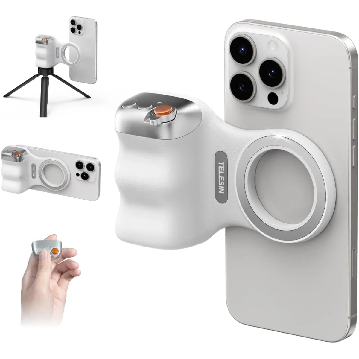 TELESIN Fun Shot Magnetic Phone Camera Grip with Wireless Shutter Remote