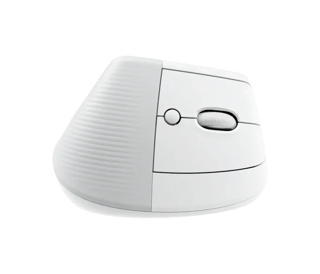 ماوس لاسلكي عمودي مريح Logitech Lift باللون الأبيض - Image 3