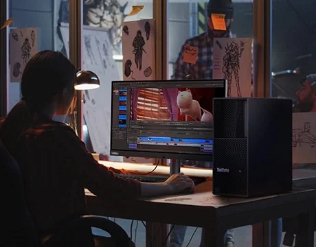 محطة عمل Lenovo ThinkStation P3 Tower Workstation Gen 2 بمعالج Intel Core Ultra 9 285K 24 نواة وذاكرة 16GB وتخزين 512GB SSD لون أسود - Image 12