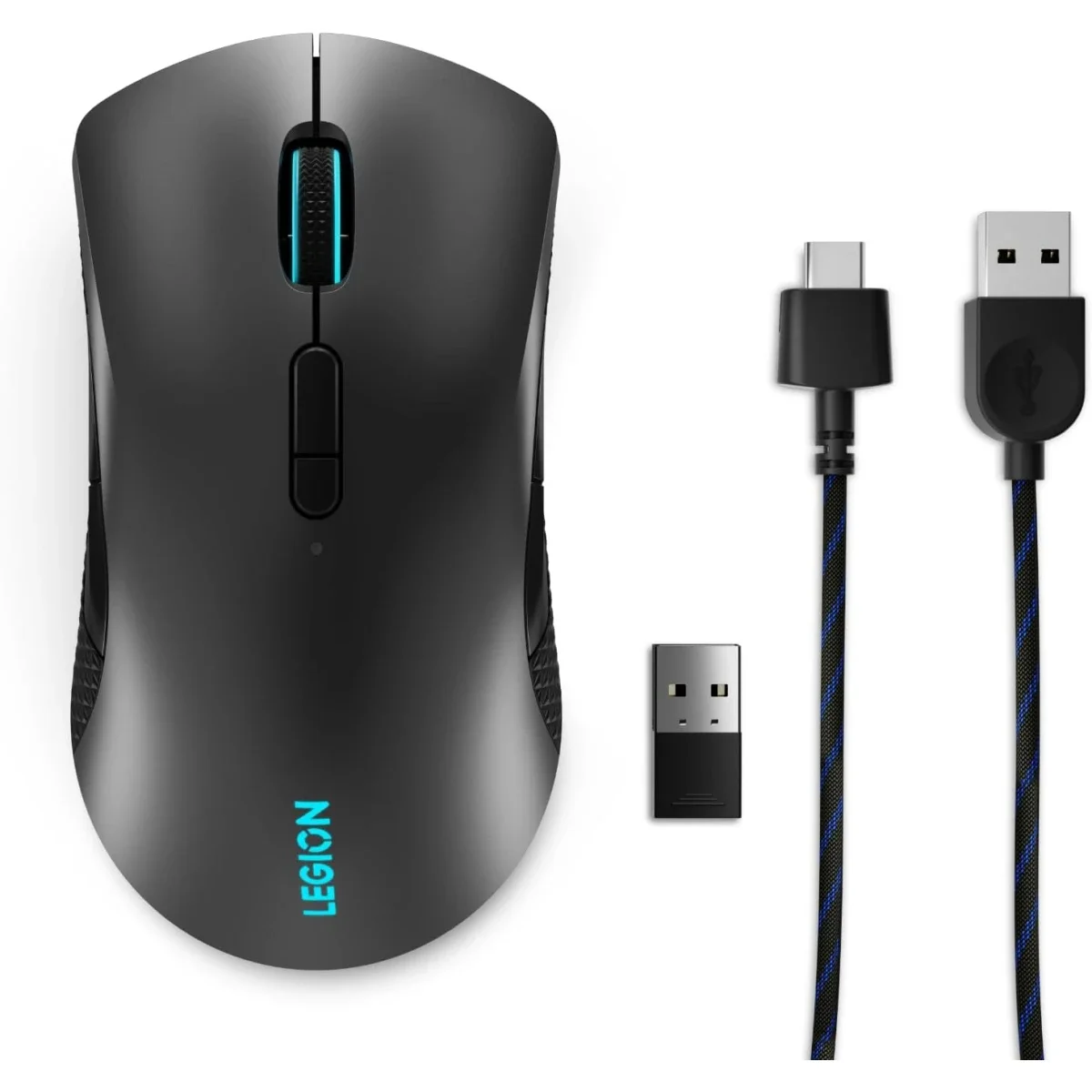 Lenovo Legion M600 Wireless Gaming Mouse - Iron Grey and Black - Image 2