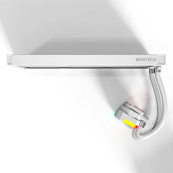 مبرد معالج سائل Montech HyperFlow ARGB 360 بمضخة 3100 RPM يدعم Intel وAMD – أبيض - Image 3
