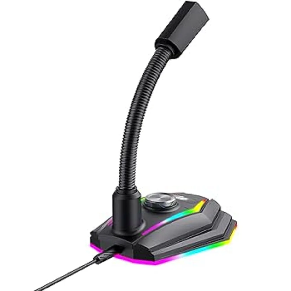 مايكروفون مكتبي HAING M2 بإضاءة خلفية واتصال USB - Image 6