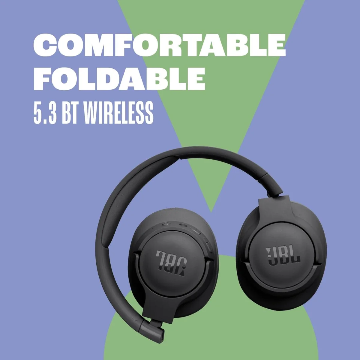 JBL Tune 720BT Wireless Over-Ear Headphones with Pure Bass Sound, Bluetooth 5.3, 76H Battery Life - Blue - Image 5