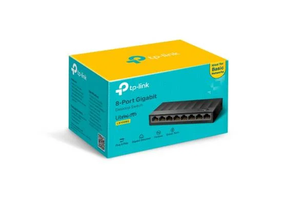 TP-LINK LS1008G 8-Port 10/100/1000Mbps Desktop Network Switch - Image 4