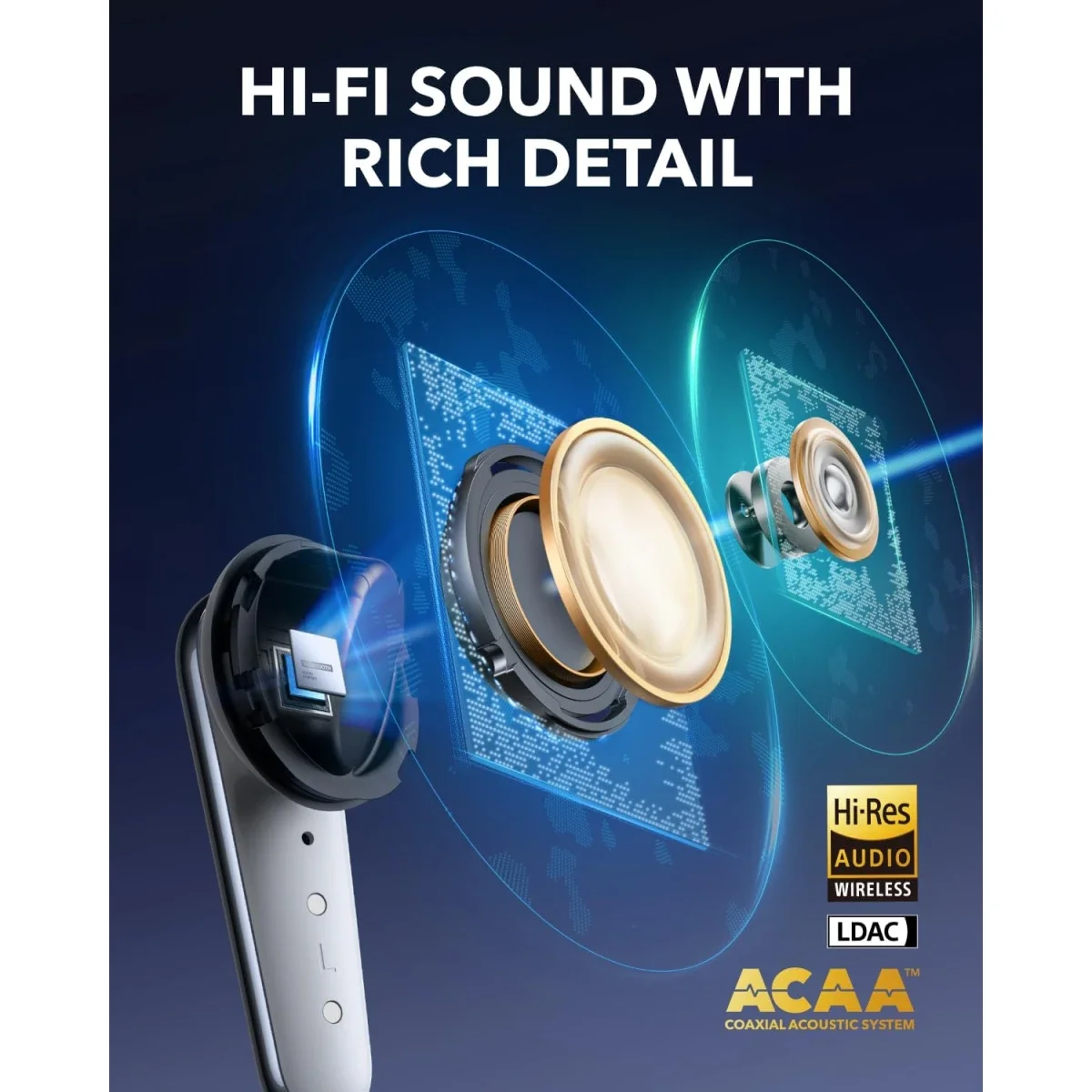 سماعات أذن لاسلكية Anker Soundcore Liberty 4 Pro عازلة للضوضاء - أبيض - Thumbnail 4