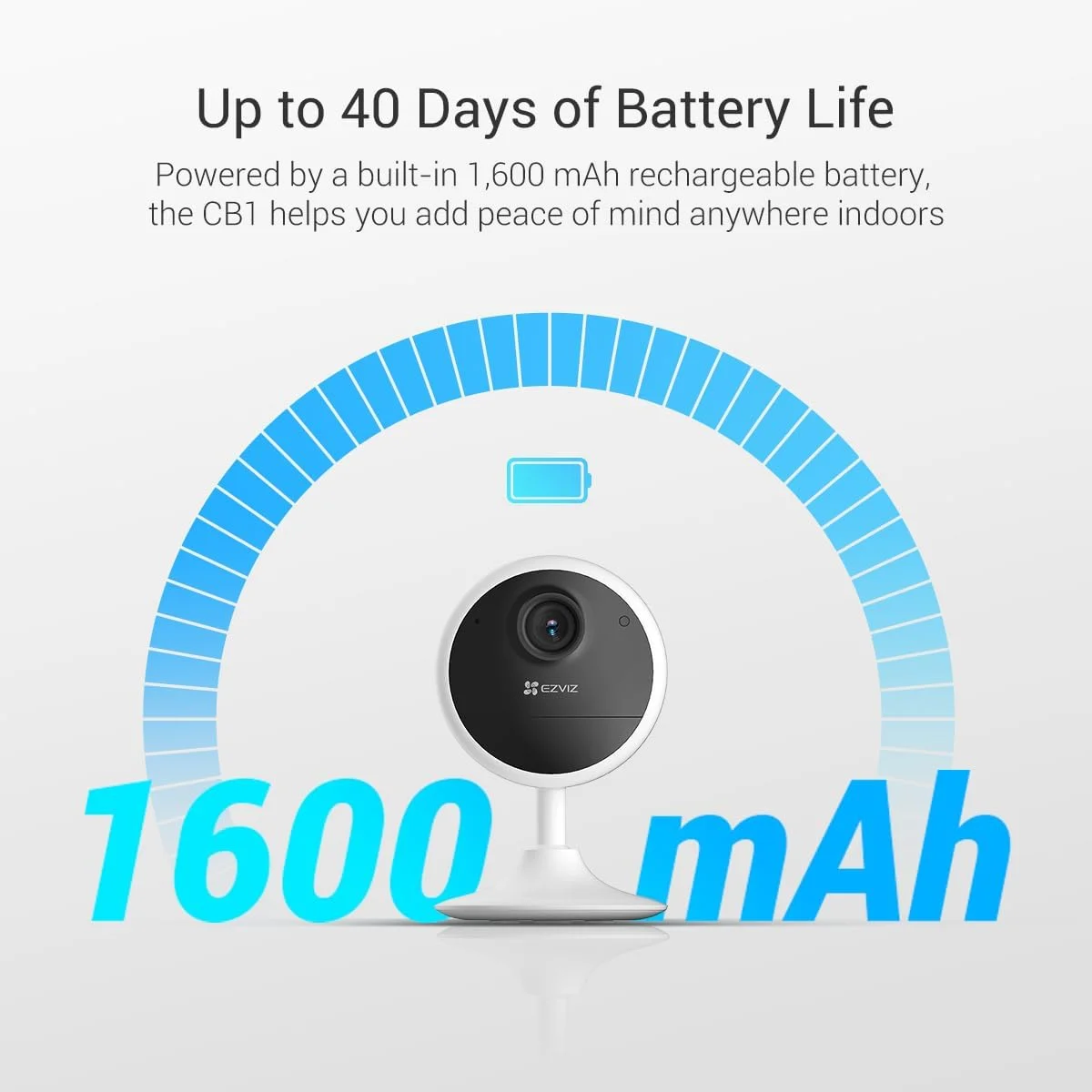 كاميرا مراقبة داخلية EZVIZ CB1 لاسلكية 1080p واي فاي ببطارية وتخزين 512GB - Image 6