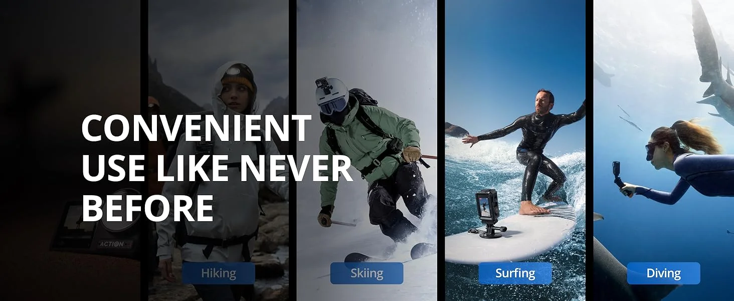 كاميرا أكشن DJI Osmo Action 4 Adventure Combo مقاومة للماء 4K/120fps - Thumbnail 25