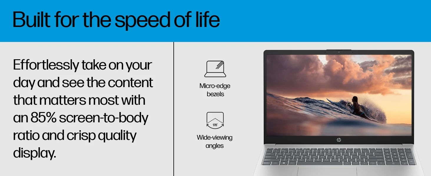 HP 15-fd2102TU Laptop, Intel Core Ultra 7 255U, 16GB RAM, 512GB SSD, 15.6-Inch FHD - Thumbnail 11