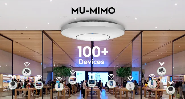جهاز واي فاي لاسلكي لتغطية مساحات كبيرة لاستخدام الانترنت CUDY AP1300 AC1200 مع Mesh وMU-MIMO وPoE - Image 9