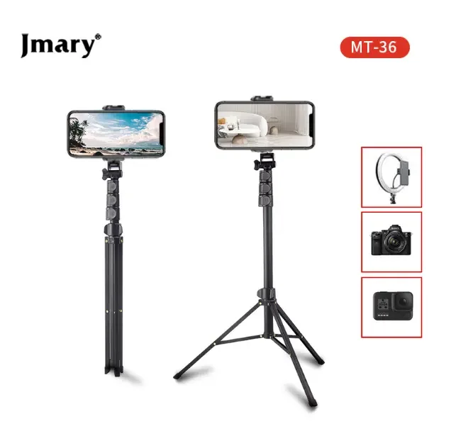عصا سيلفي وحامل ثلاثي للهاتف Jmary MT-36 قابل للتمديد 1.7 متر من الألومنيوم 67 إنش - Image 3