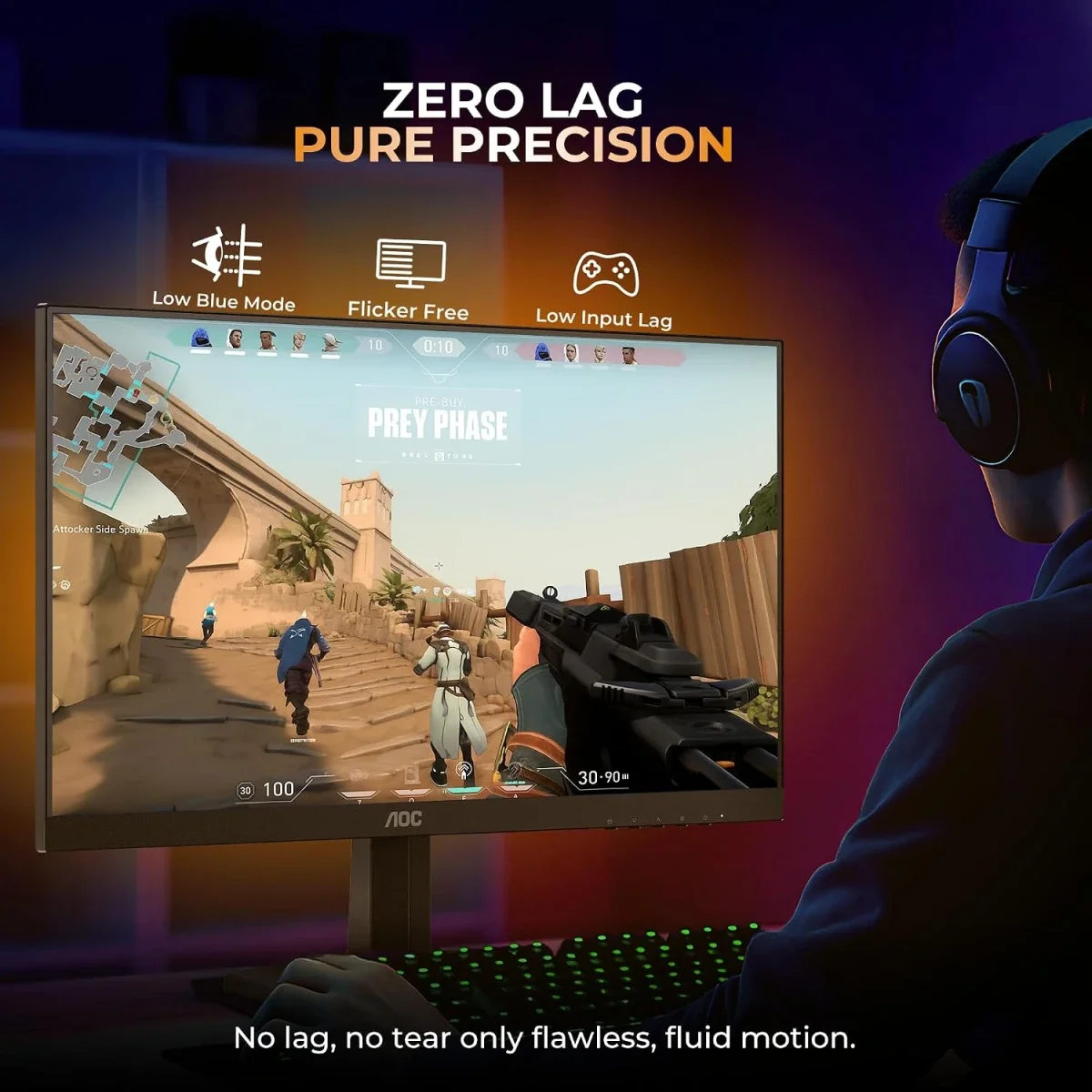 شاشة ألعاب AOC Q27G42HE 27 إنش Fast IPS 2K QHD بتردد 200Hz واستجابة 0.3ms - Thumbnail 5
