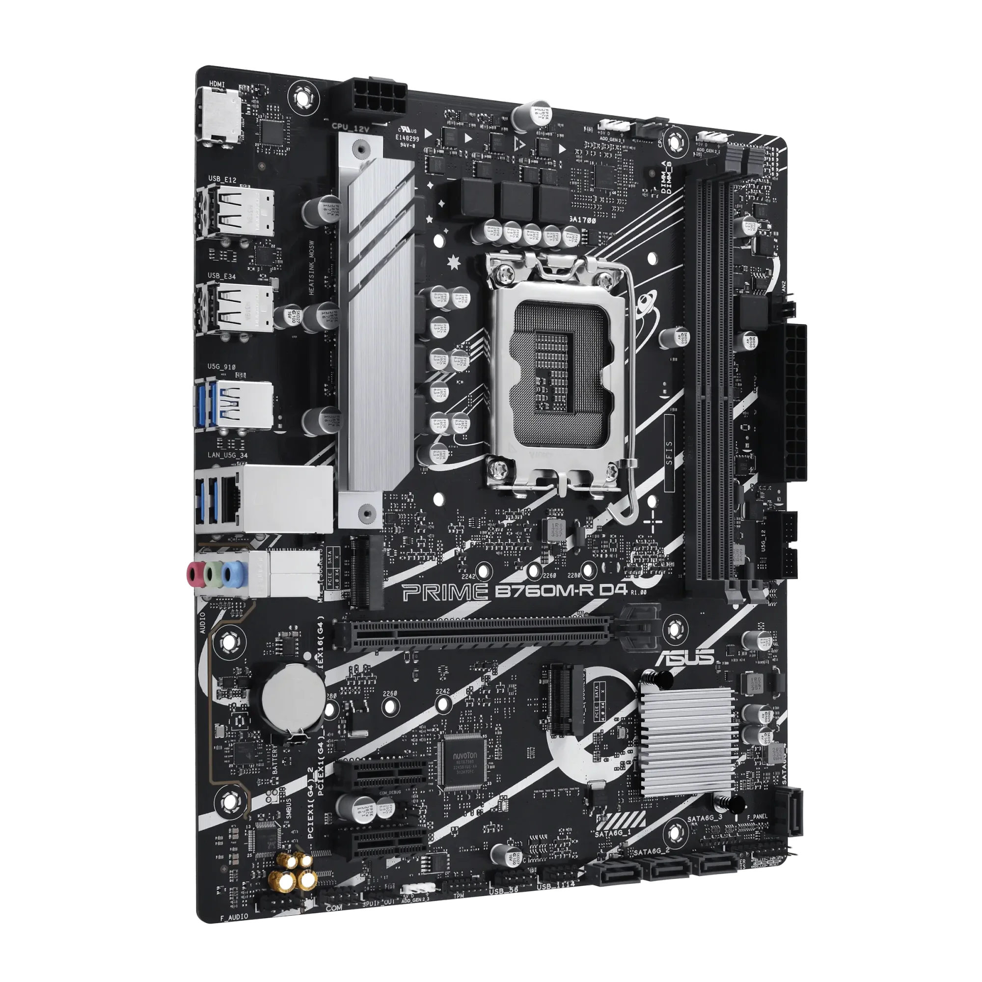 لوحة كمبيوتر Asus PRIME B760M-R D4 DDR4 - Thumbnail 3