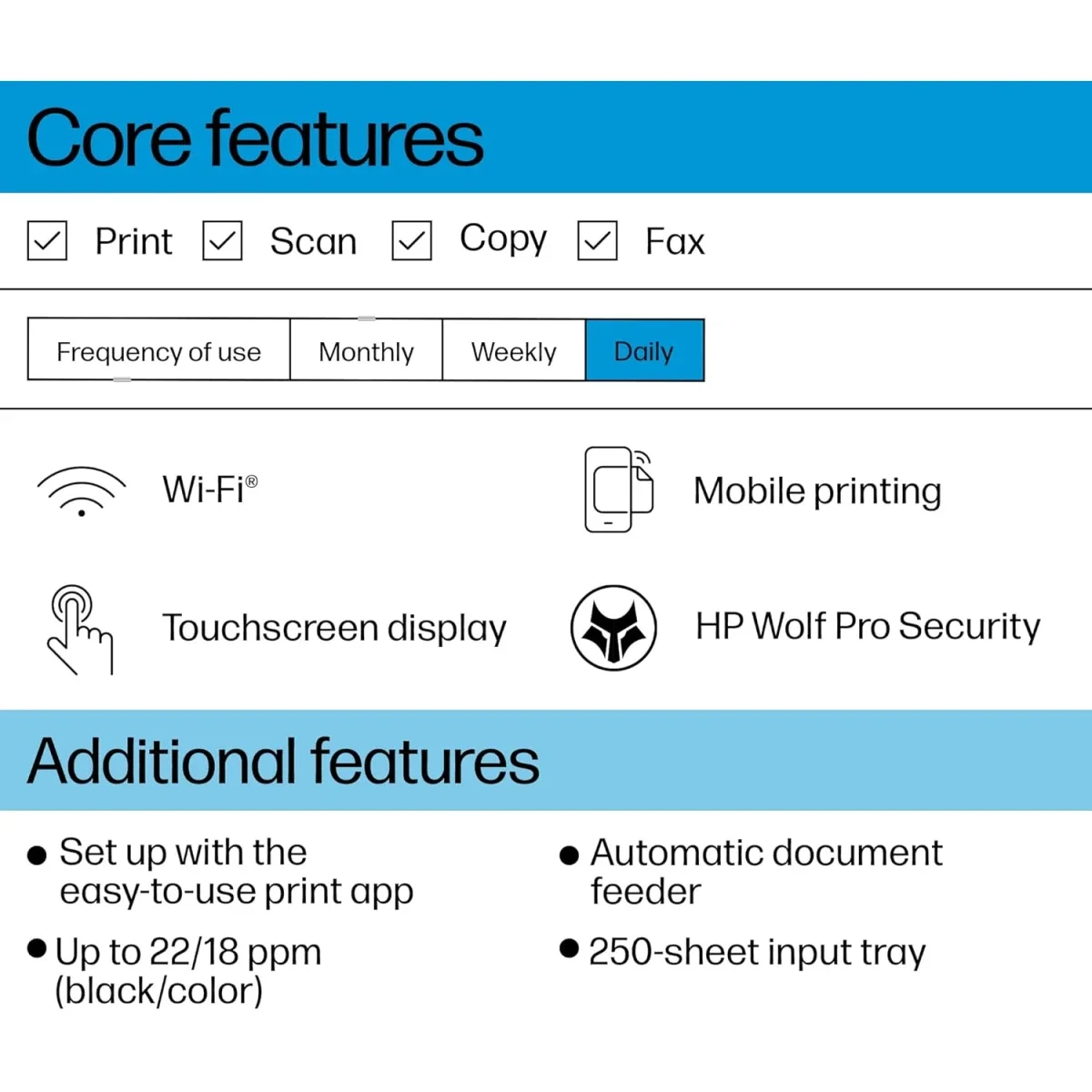 طابعة HP OfficeJet Pro 9123 الكل في واحد A4 ملونة نافثة للحبر مع اتصال لاسلكي وADF وطباعة على الوجهين - Image 4