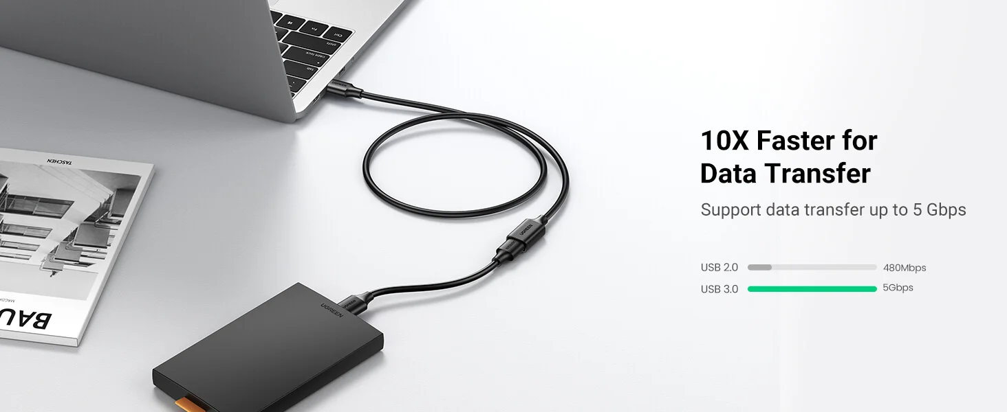 Ugreen 30127 USB 3.0 Extension Cable 3m - Thumbnail 2