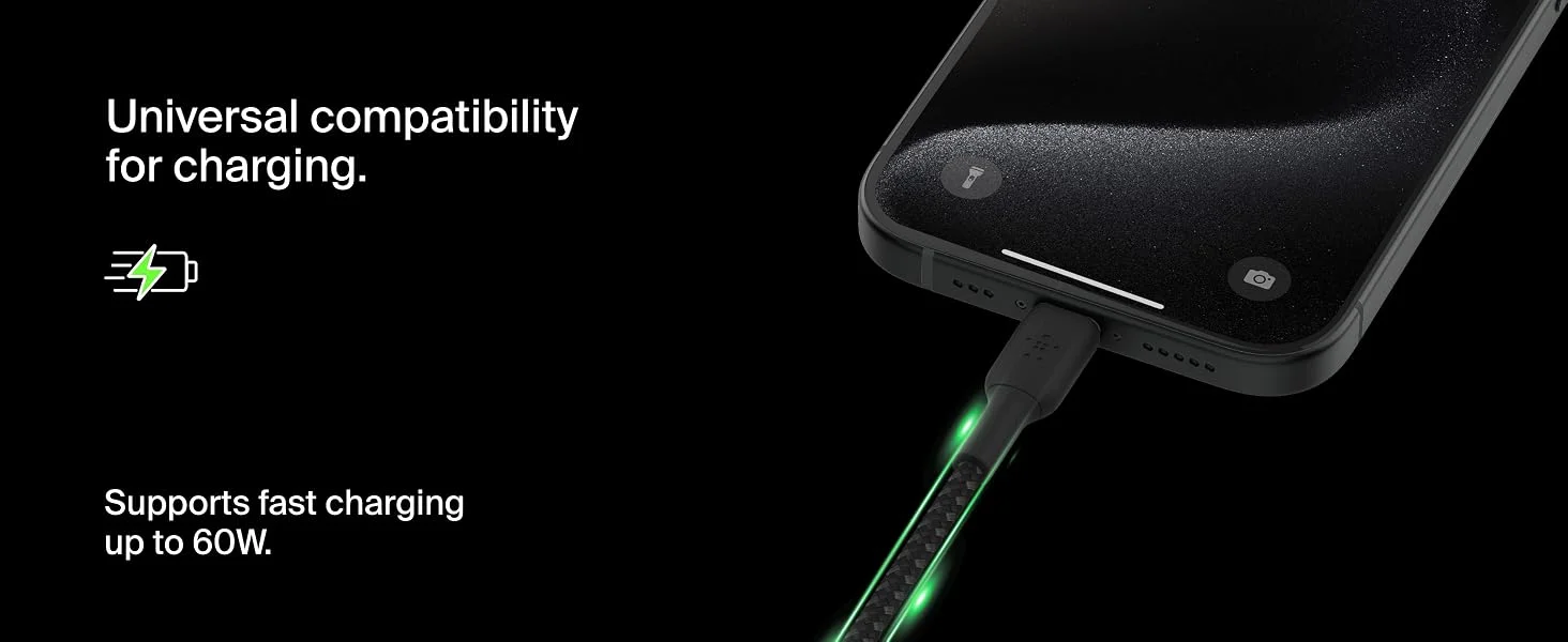 Belkin BoostCharge Braided USB-C to USB-C Cable 1M/3.3ft Black - Image 10