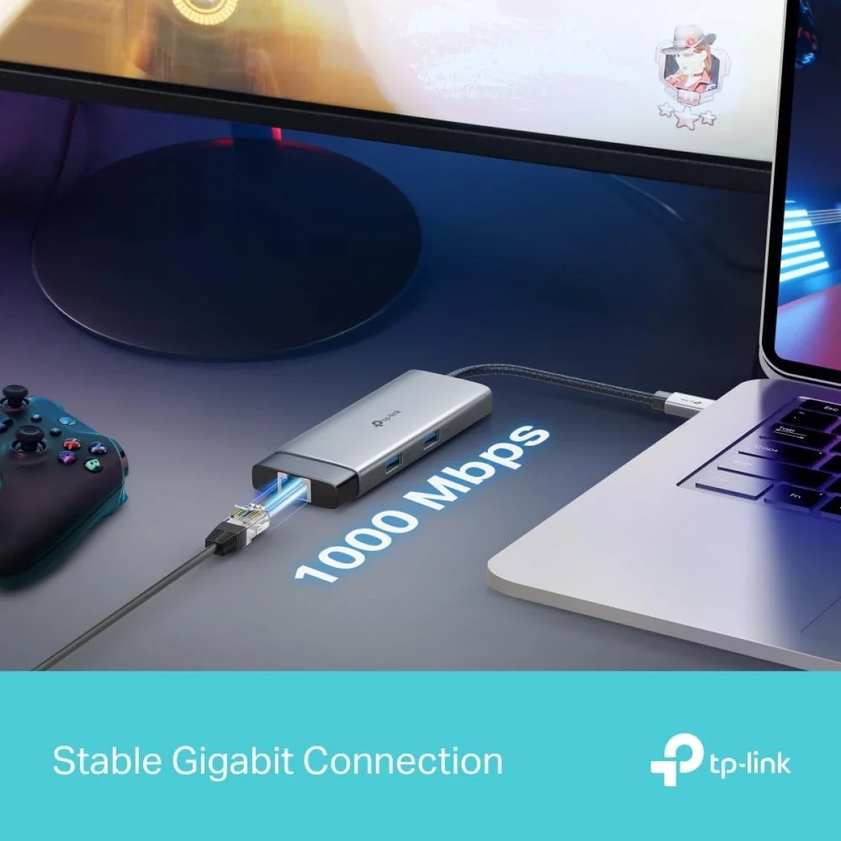 موزع USB-C 6 في 1 TP-LINK UH6120C مع HDMI 4K@60Hz وإيثرنت جيجابت وPD 100W - Image 5