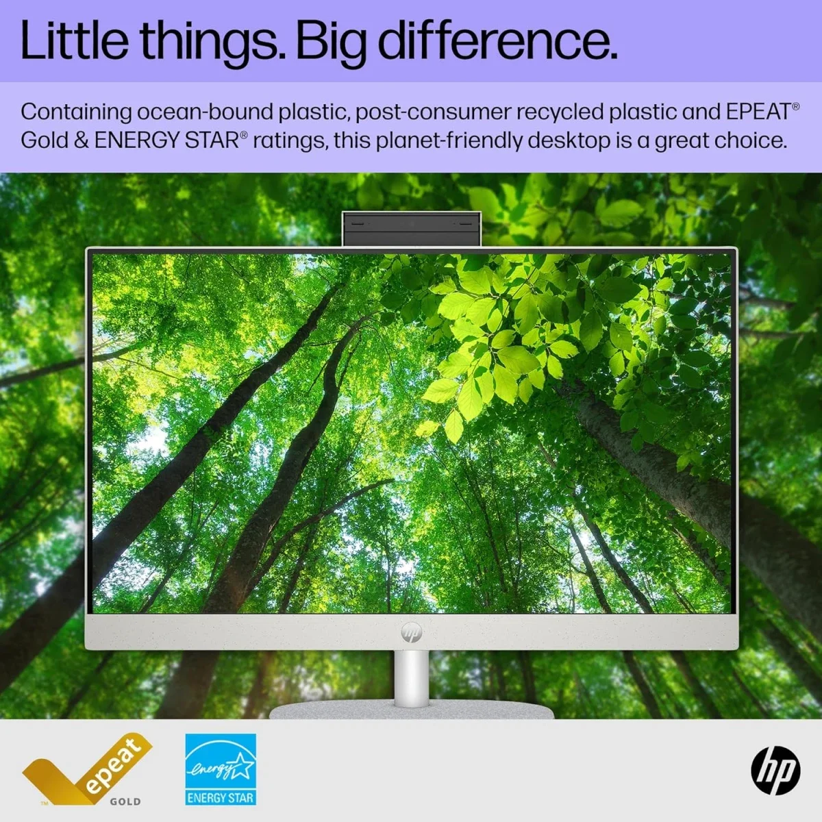 كمبيوتر الكل في واحد HP 24-cr0041ne PC بشاشة 23.8 إنش Full HD IPS ومعالج Intel Core i7-1355U وذاكرة 16GB و512GB SSD لون أسود - Thumbnail 5