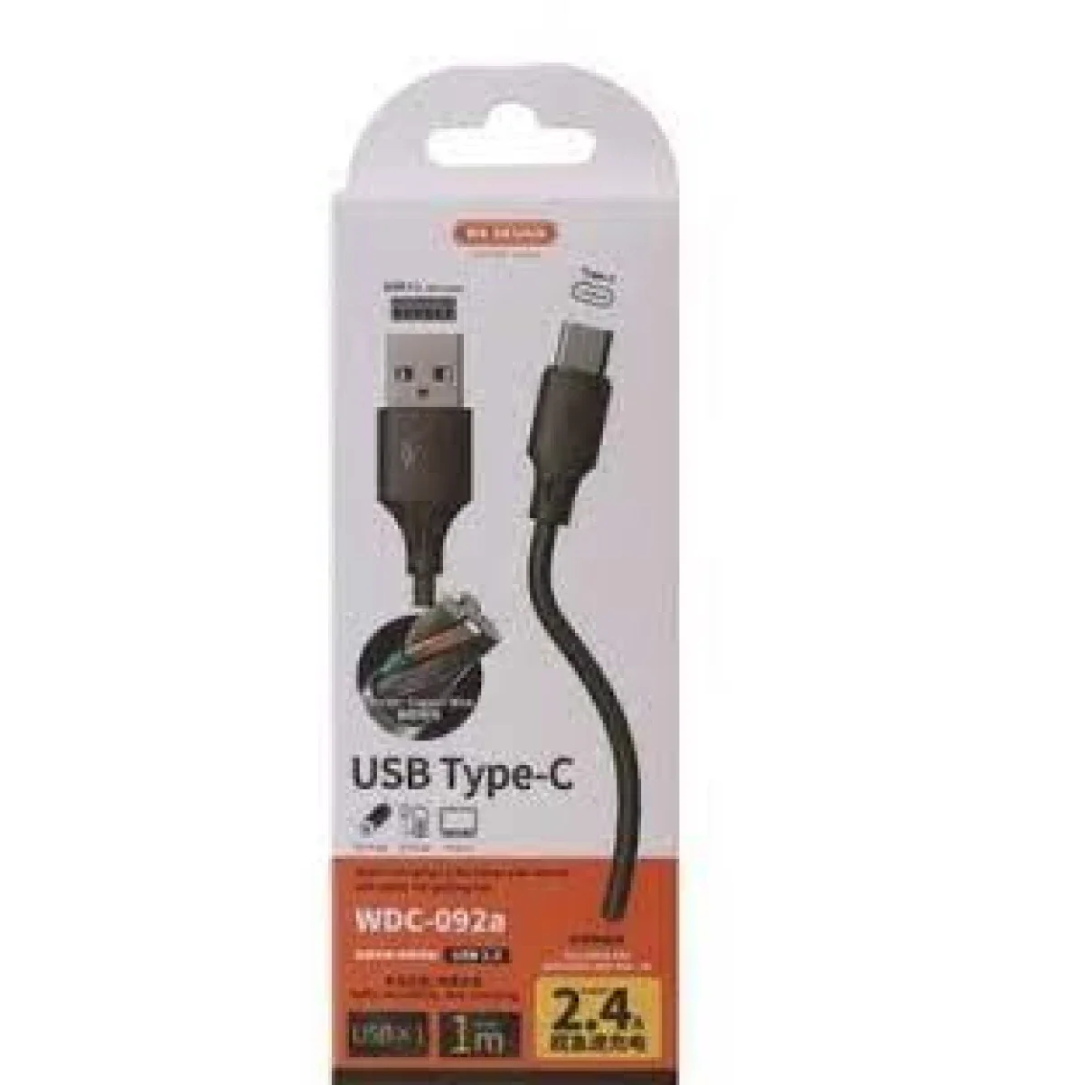 كابل WK Design Ekome WDC-092A USB-A إلى USB-C بطول 3 متر