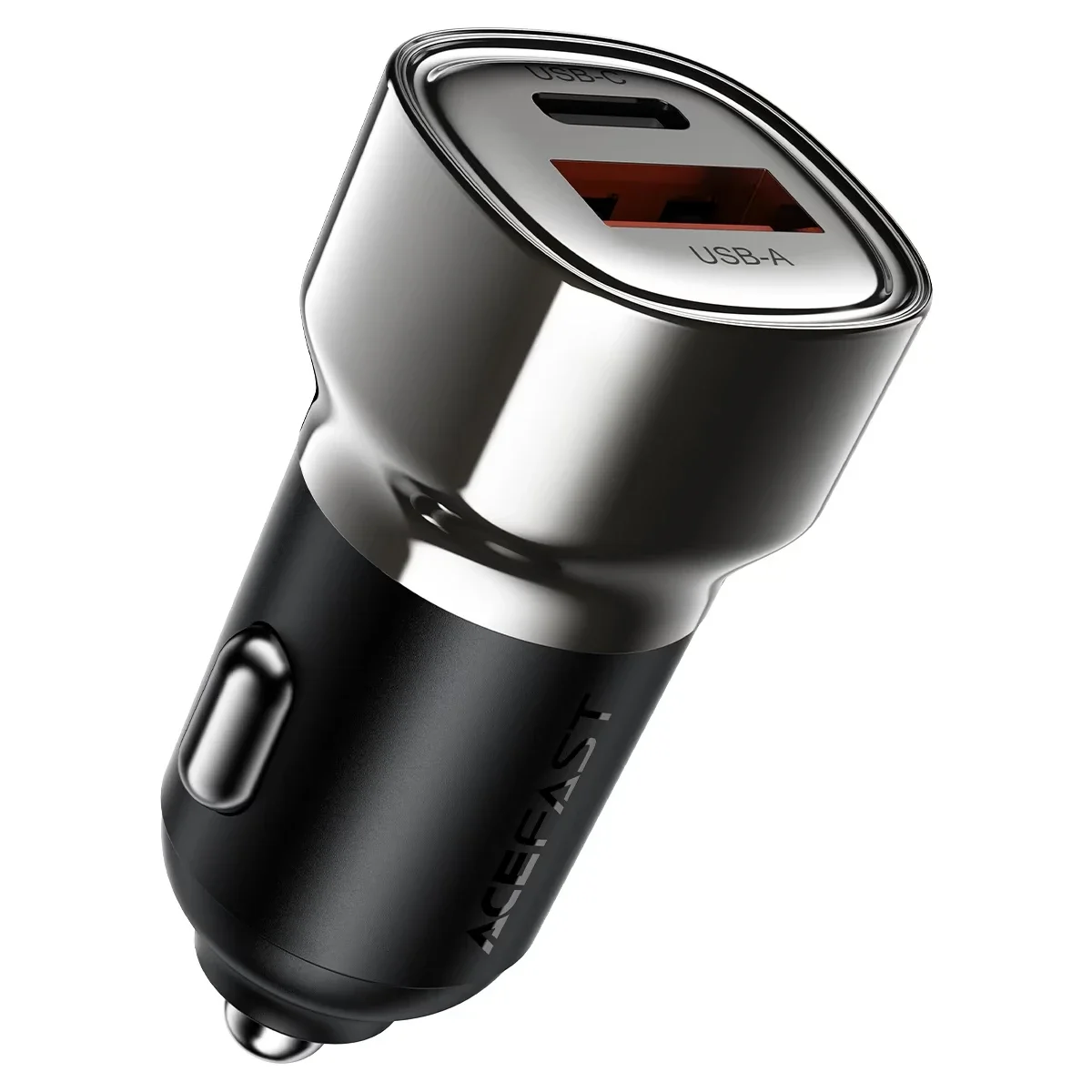 شاحن سيارة ACEFAST B20 سريع 45 واط بمنفذي USB-C وUSB-A - رمادي معدني