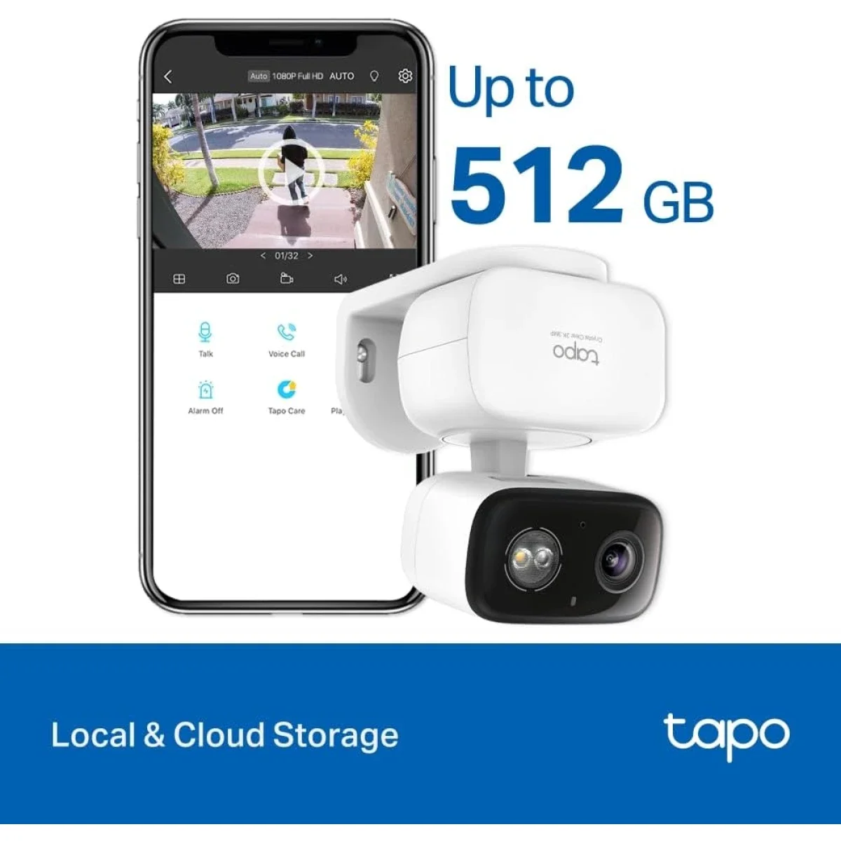 كاميرا مراقبة خارجية TP-LINK Tapo C216 واي فاي بدقة 2K 3MP مع دوران 360° وتحريك/إمالة - Image 9