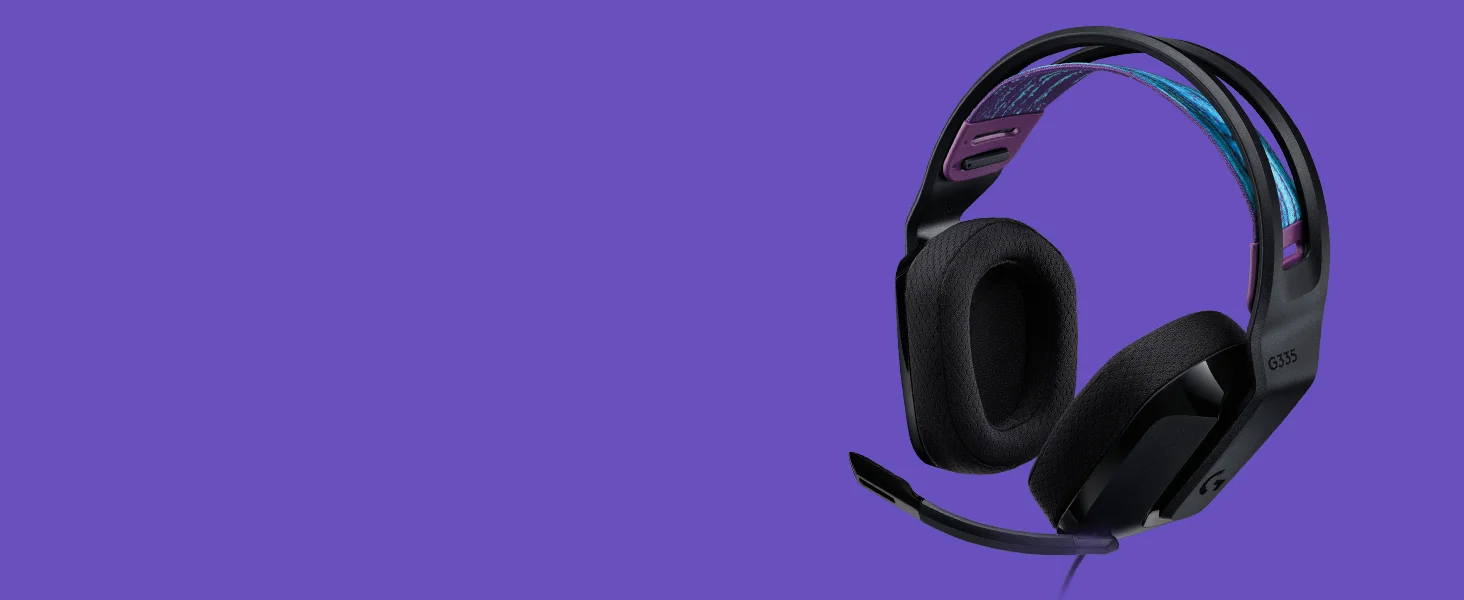 سماعة ألعاب Logitech G335 سلكية بمحركات 40 مم - Thumbnail 8