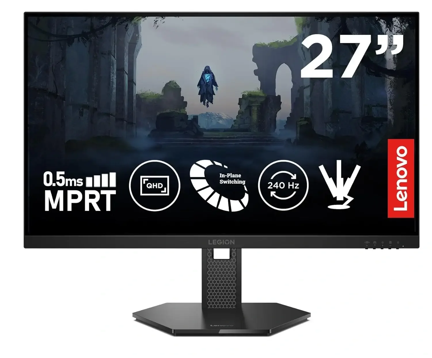 شاشة Lenovo Legion 27Q-10 للألعاب 27 إنش QHD IPS 240Hz - Image 1