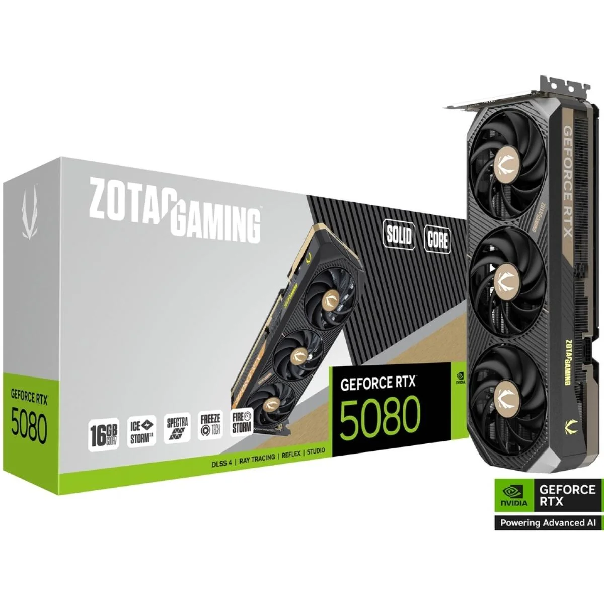ZOTAC GAMING GeForce RTX 5080 SOLID CORE 16GB GDDR7 Graphics Card