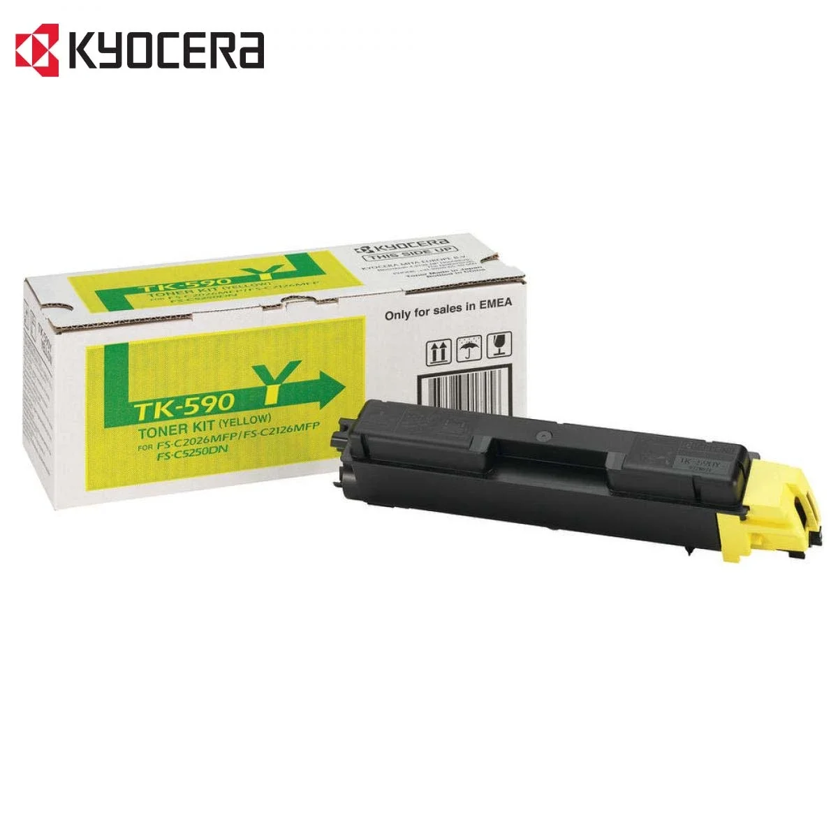 تونر Kyocera FS-2016MFP أصلي أصفر TK-590Y