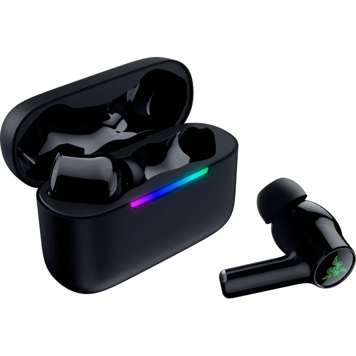 سماعات ألعاب لاسلكية Razer Hammerhead V3 X HyperSpeed بتقنية 2.4GHz وBluetooth 5.3، أسود