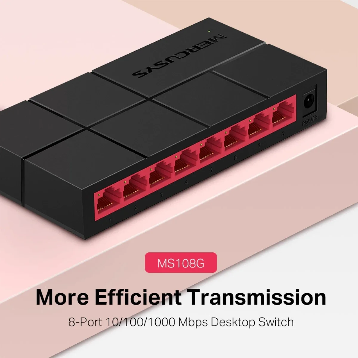 MERCUSYS MS108G 8-Port Gigabit Desktop Ethernet Network Switch - Image 2
