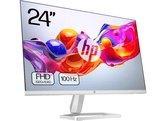 شاشة HP 524sw نحيفة للغاية 24 إنش IPS فل إتش دي 100 هرتز فضية وبيضاء - Image 11