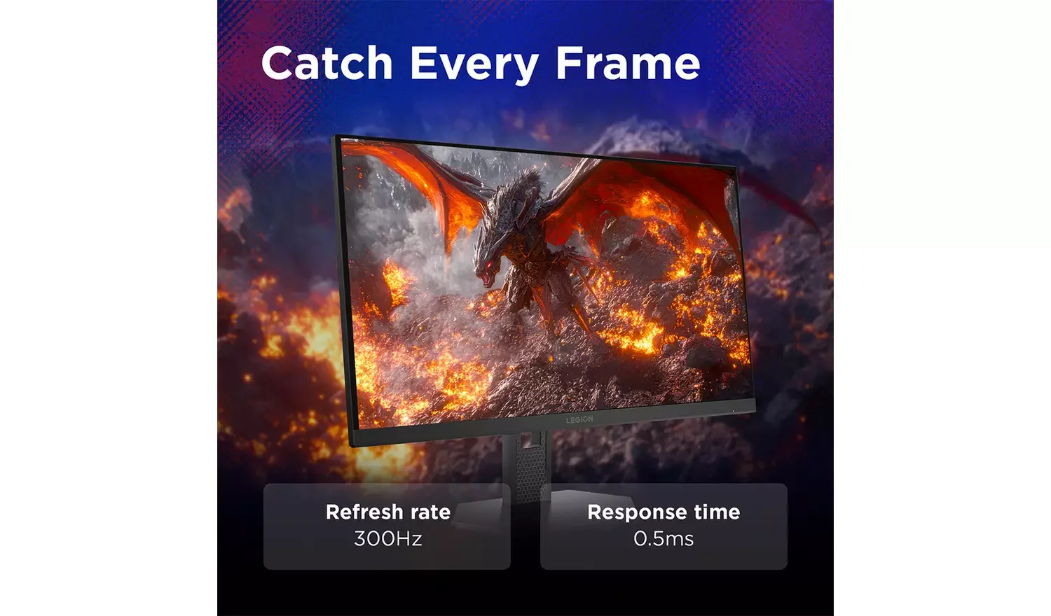 Lenovo Legion 27Q-11 27-inch QHD 2K IPS 0.5ms 300Hz Gaming Monitor - Thumbnail 6