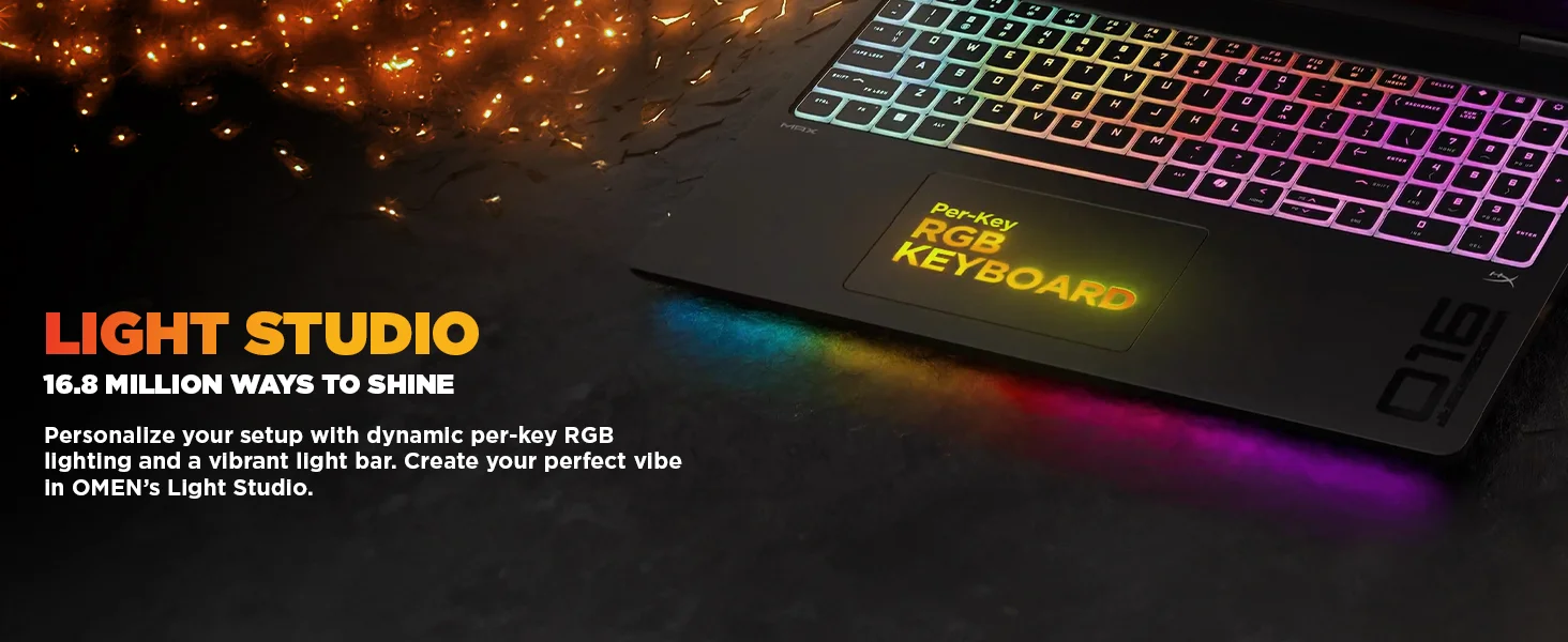 HP OMEN MAX 16-am0032ne Gaming Laptop, Core i7-14650HX, RTX 5050 8GB, 16GB RAM, 512GB SSD, 16-inch FHD+ IPS 165Hz - Thumbnail 19