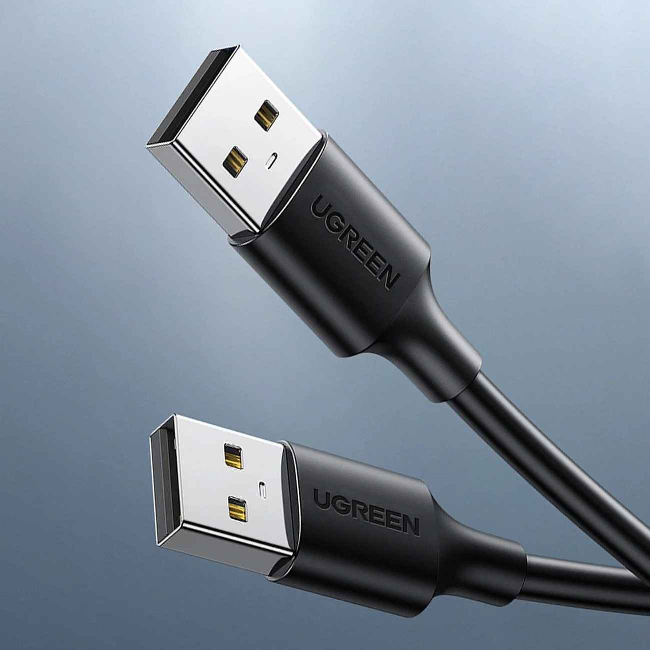 سلك Ugreen 10307 USB 2.0 ذكر إلى ذكر بطول 0.25 متر أسود - Image 2
