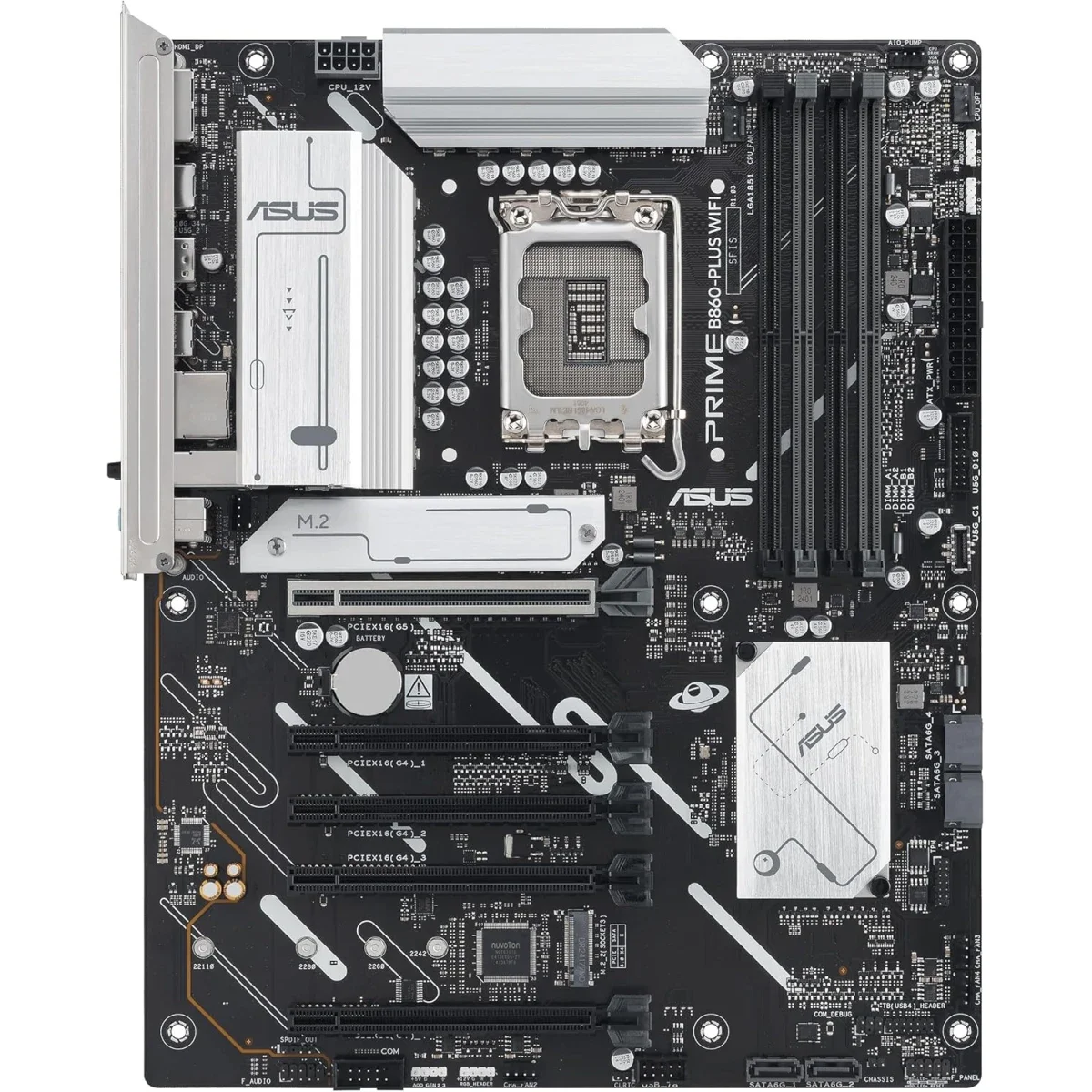 Asus Prime B860-Plus WiFi 6E ATX Motherboard with Intel B860, DDR5, 2x M.2 - Image 2
