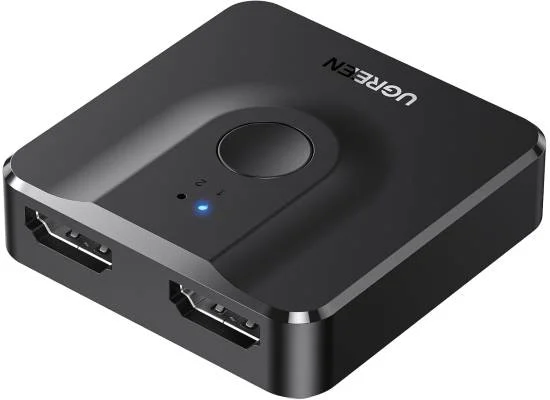 Ugreen 50966 Bi-Directional HDMI Switch 2 In 1 Out, 4K@60Hz UHD 3D HDR - Black - Thumbnail 2