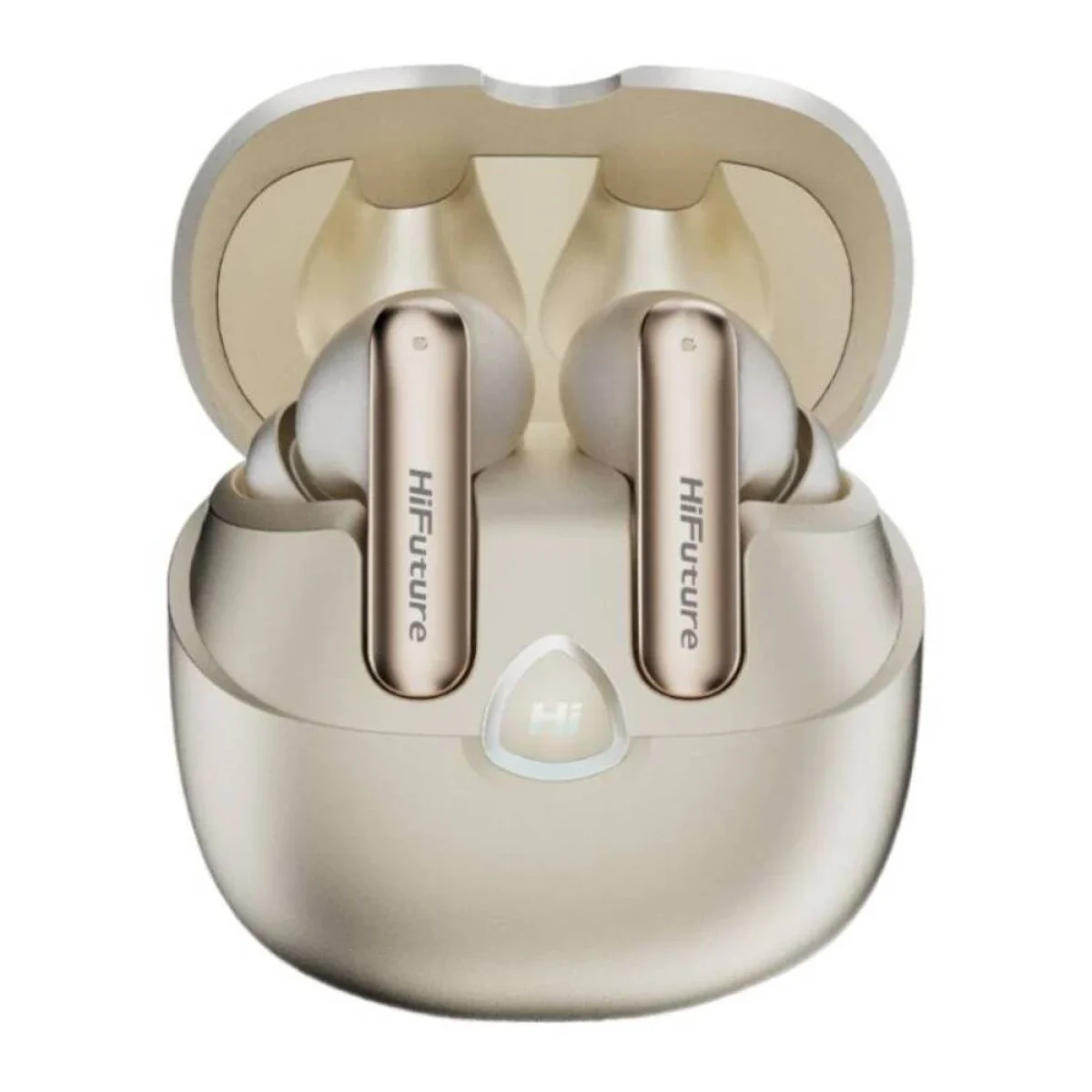 سماعات أذن HiFuture SonicAir اللاسلكية Bluetooth 5.3 مع ENC ووقت تشغيل 25 ساعة - ذهبي