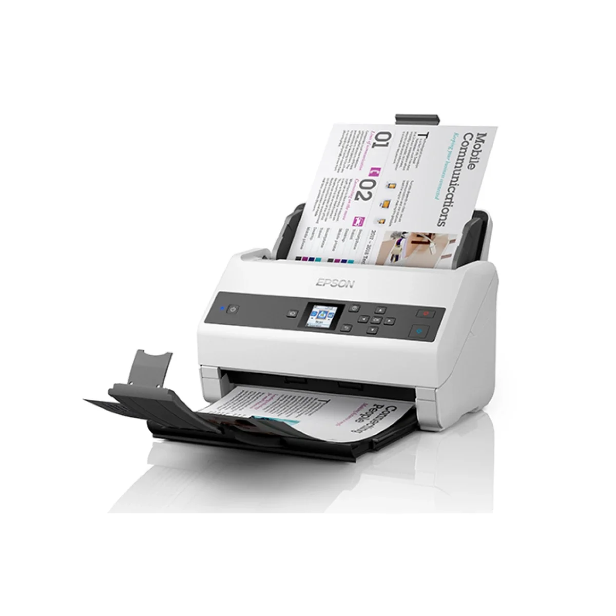 ماسح مستندات EPSON DS-870 ملون مزدوج الوجه مع ADF بسعة 100 ورقة، 65 صفحة/دقيقة، USB - Image 2