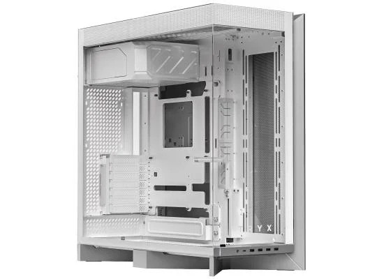 TRYX LUCA L70 White E-ATX Mid-Tower Panoramic Tempered Glass Gaming Case - Thumbnail 5