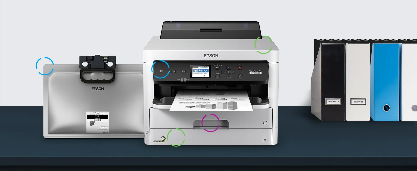 EPSON WorkForce Pro WF-M5299DW Monochrome Wireless Duplex Workgroup Inkjet Printer - Thumbnail 10