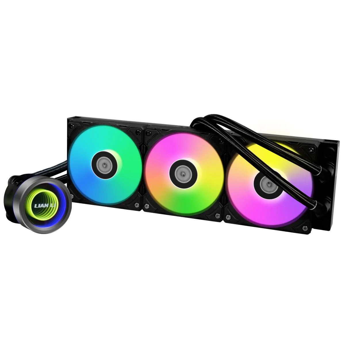 مبرد سائل للمعالج LIAN LI Galahad II Trinity 360 أسود ARGB مع مراوح UNI FAN SL-INF