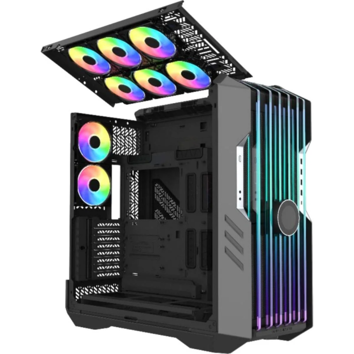 Cooler Master HAF 700 EVO ARGB Full-Tower Gaming Case Titanium Grey - Image 2