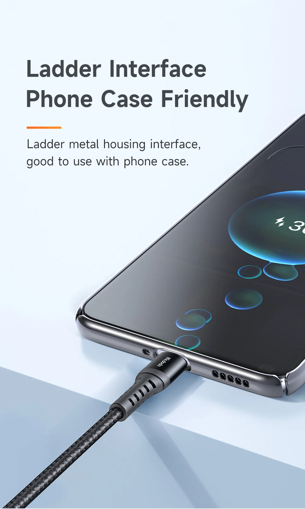 كيبل شحن سريع Mcdodo CA-2271 من USB-A إلى USB-C بطول 1 متر، أسود - Thumbnail 12