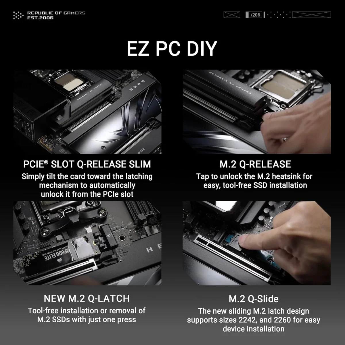 لوحة أم Asus ROG Crosshair X870E Hero AMD AM5 ATX DDR5 Wi‑Fi 7 - Image 5