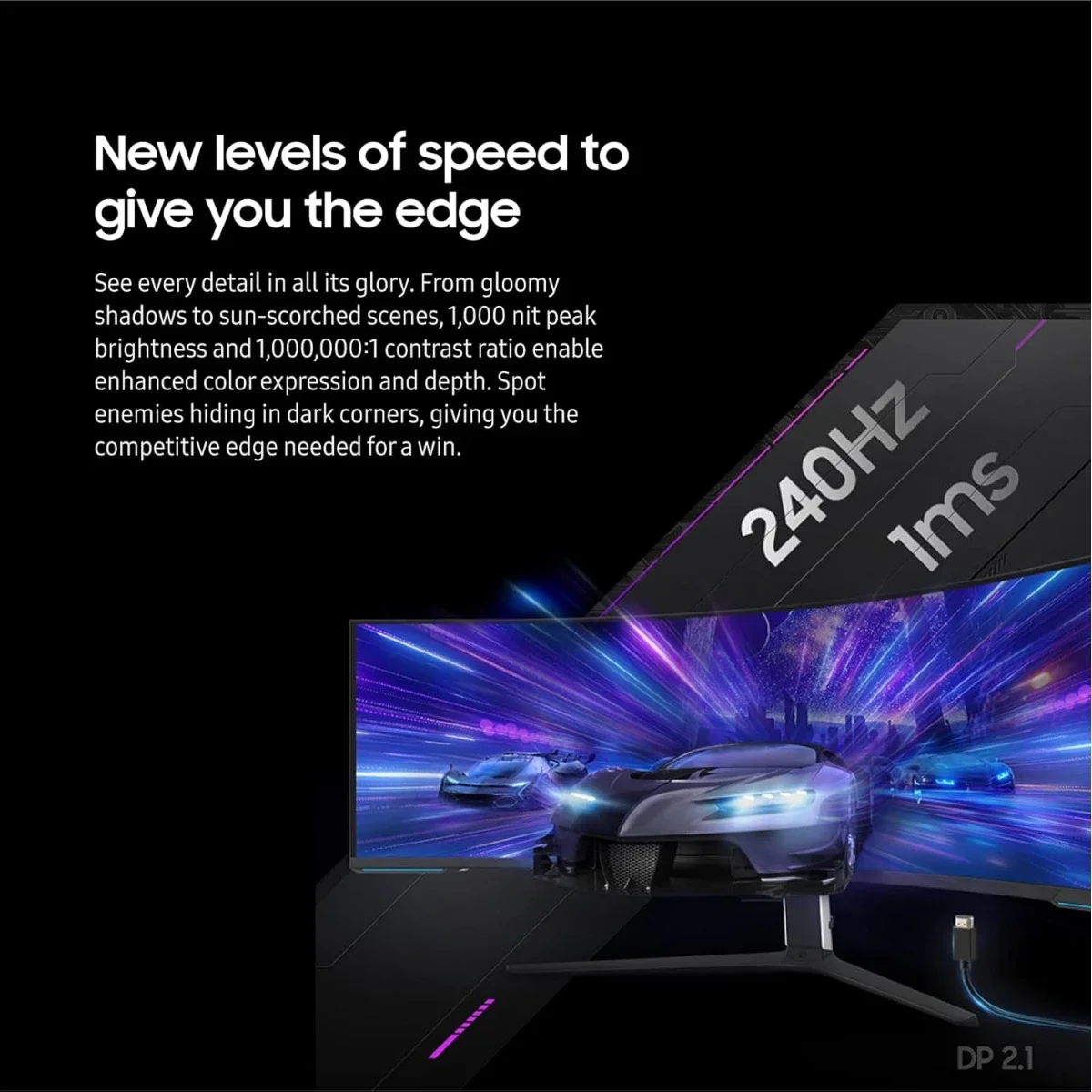 Samsung Odyssey Neo G9 G95NC 57-Inch Dual 4K UHD 240Hz Curved Gaming Monitor - Image 5