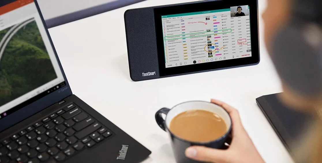 Lenovo ThinkSmart View 8-inch HD Smart Touchscreen for Zoom - Thumbnail 9